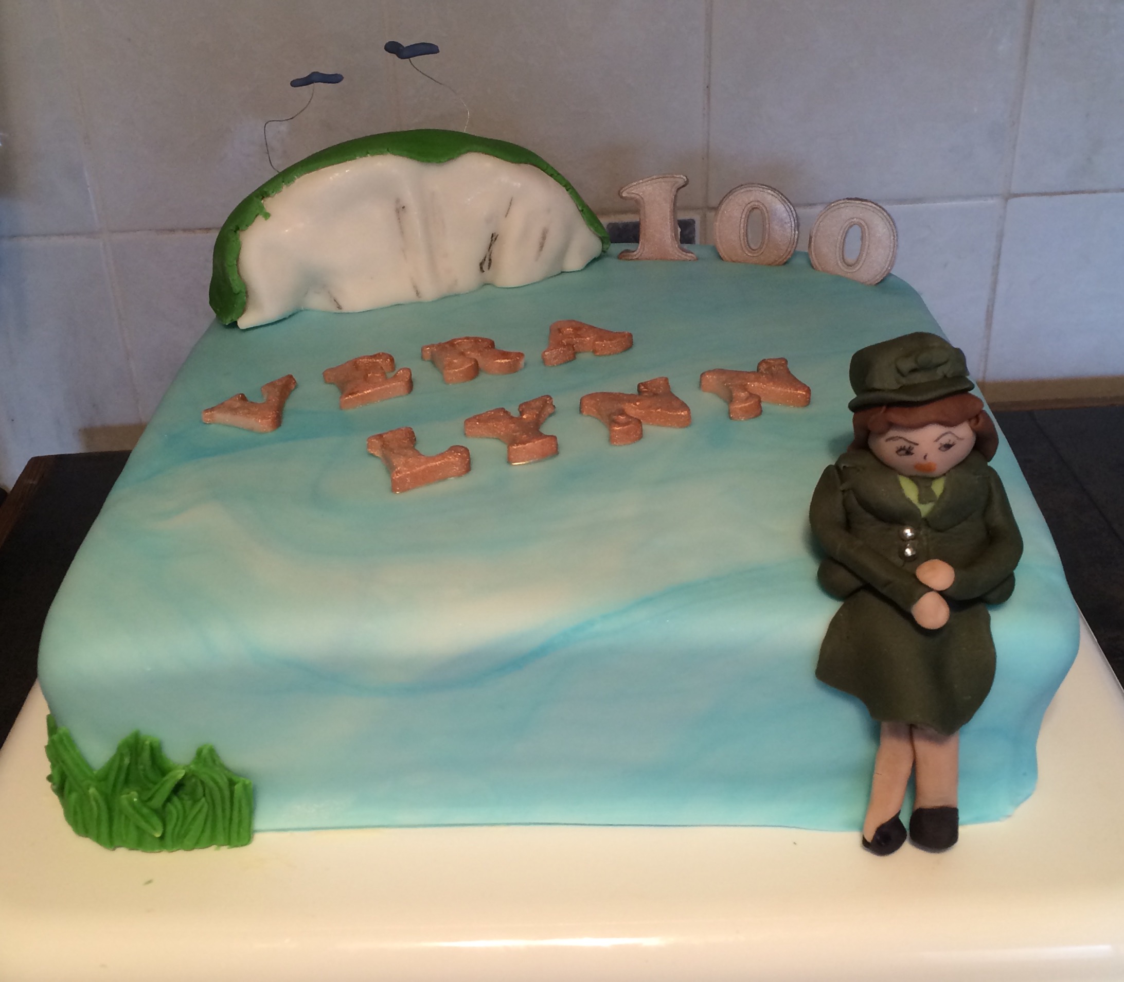 100th Birthday Cake - Village Green Bakes